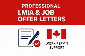 draft lmia letters and employer job offer letters for canada immigration