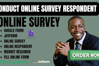 conduct 1000 online respondent to fill online survey questionnaire form poll