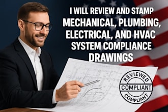 prepare mechanical, plumbing, electrical, and hvac system compliance drawings