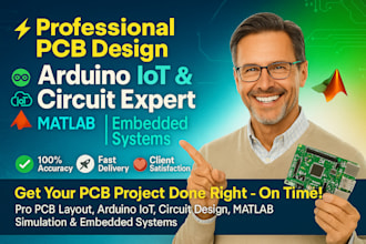 pro pcb layout, arduino iot, circuit design, matlab simulation, embedded system