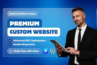 design you a premium custom website with framer or wordpress