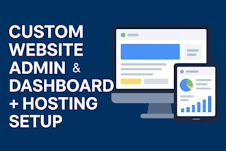 make a website with dynamic pages and an admin dashboard