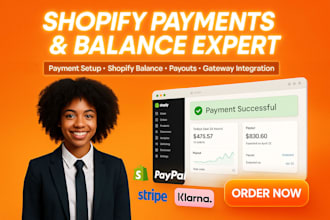 setup and fix shopify payments and shopify balance issues