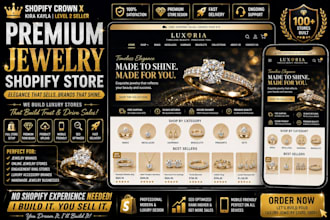 design a luxury jewelry shopify store that converts visitors into buyers