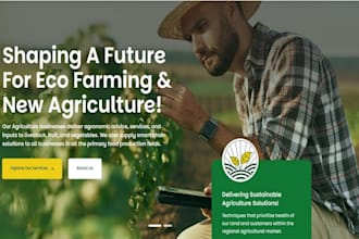 design wix landscaping website lawn care gardening agriculture farmer website
