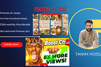design clickbait custom thumbnail pinterest design post