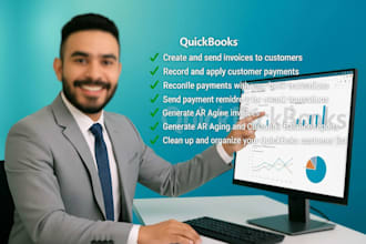 manage accounts receivable, invoicing, and payment tracking in quickbooks online