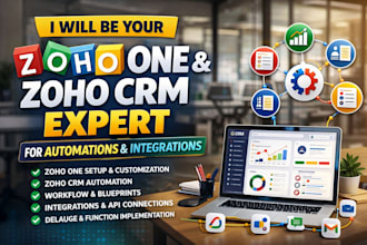 be your zoho one and zoho CRM expert for automations and integrations