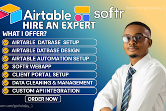 setup airtable database, airtable automation crm, softr webapp, airtable expert