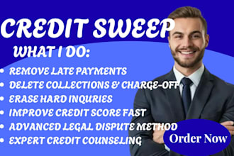 do credit repair 3b sweep credit report dispute and public records