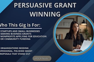 write persuasive grant proposal that get funded for education business grant
