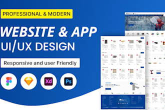 do figma design, figma website design, website and mobile ui ux