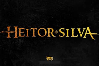 make a raw dungeon synth logo