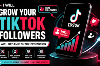 grow your tiktok followers with organic tik tok promotion