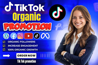 grow your tiktok followers with organic tik tok video promotion