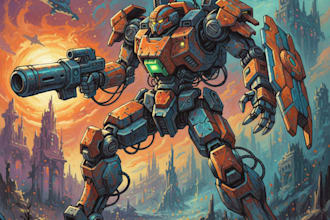 create robot and mech concept art for you