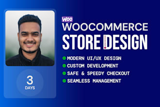 create or redesign your woocommerce store professionally