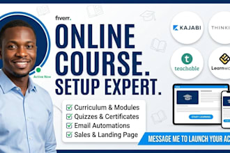 build your online course on kajabi, thinkific, teachable, or learnworlds