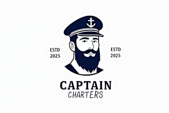 design high quality ship captain logo for your company