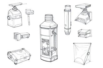 do product concept sketches illustration design