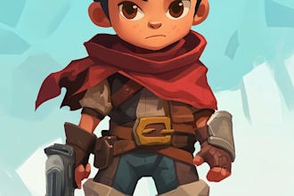 design simple 2d game characters
