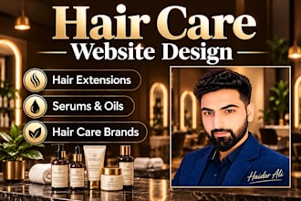 design hair extension website, hair serum, hair oil, hair spa, hair care website