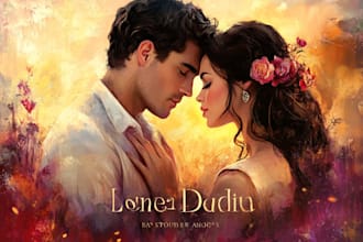 do a stunning romance book cover or an adult book cover