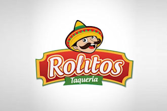 design magnificent rolitos restaurant logo