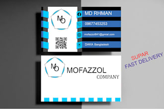 design professional business cards in 24h