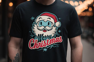 design custom christmas t shirts or ugly sweater graphics