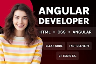 develop a professional and high performance angular front end website