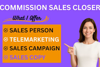 commission based sales closer sales development salesperson