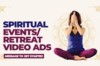 spiritual events ads, spiritual retreat video ads, retreat facebook ads,