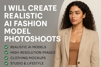create realistic ai fashion model photoshoots
