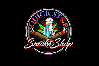 create professional and specially smoke shop logo design