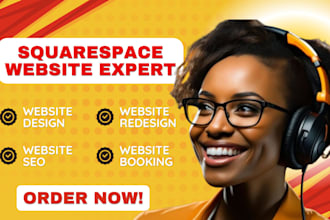 setup squarespace booking website design, coaching booking website hotel website