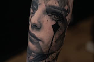 draw fine line and minimalist tattoo concepts