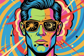 draw your photo to an amazing vector pop art wpap