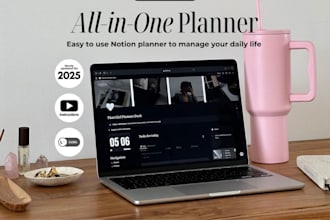 build notion templates, dashboards, project management, notion workspace and crm