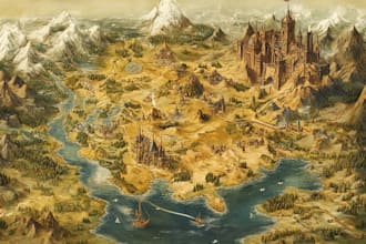 make fantasy map design map illustration fantasy map