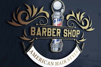 design barber and barber shop logo