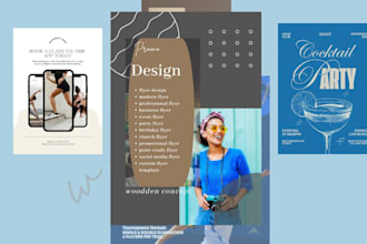 do flyer design for event flyer birthday flyer, business flyer