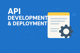 create and deploy apis with python, docker, or cloud
