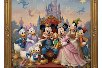 design a disney family portrait