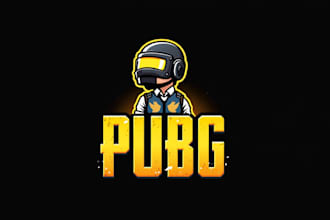 create an eye catching pubg gaming mascot logo design in 12 hours