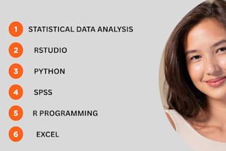 do data analysis with rstudio, r programming, sas, jamovi, python, data cleaning