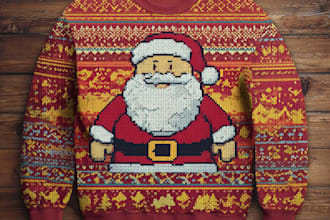 create christmas, retro groovy xmas tshirt design