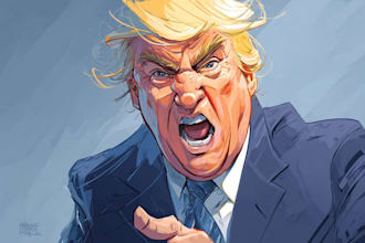 make a political cartoon art