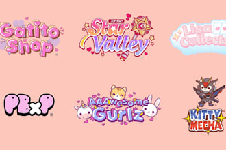 make or redesign cute kawaii japanese style logo for vtuber, streamer