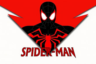create an eye catching spider man mascot logo with satisfaction guaranteed